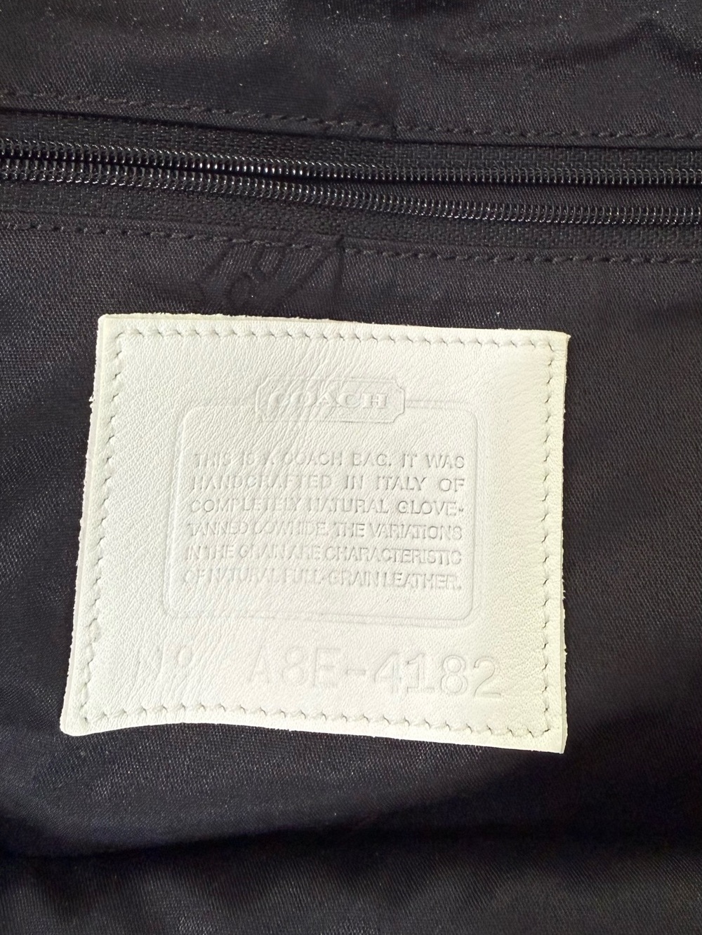 Coach White Leather Tote Bag | Large Shoulder Bag | Genuine Leather - Picture 10 of 10